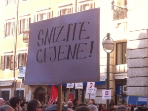 Prosvjednici su jasno izrazili svoje stavove