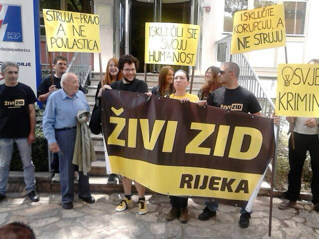 živi zid Živi zid Rijeka