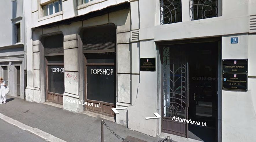 adamićeva ulica Adamićeva ulica (foto: screenshot google maps)