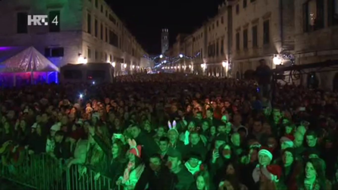 dubrovnik Doček nove godine u Dubrovniku (foto: screenshot HTV)