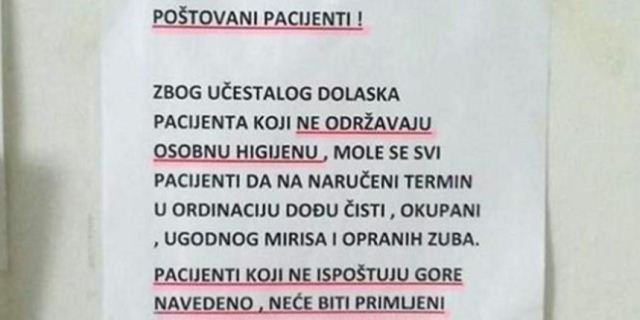 obavijest stomatolog