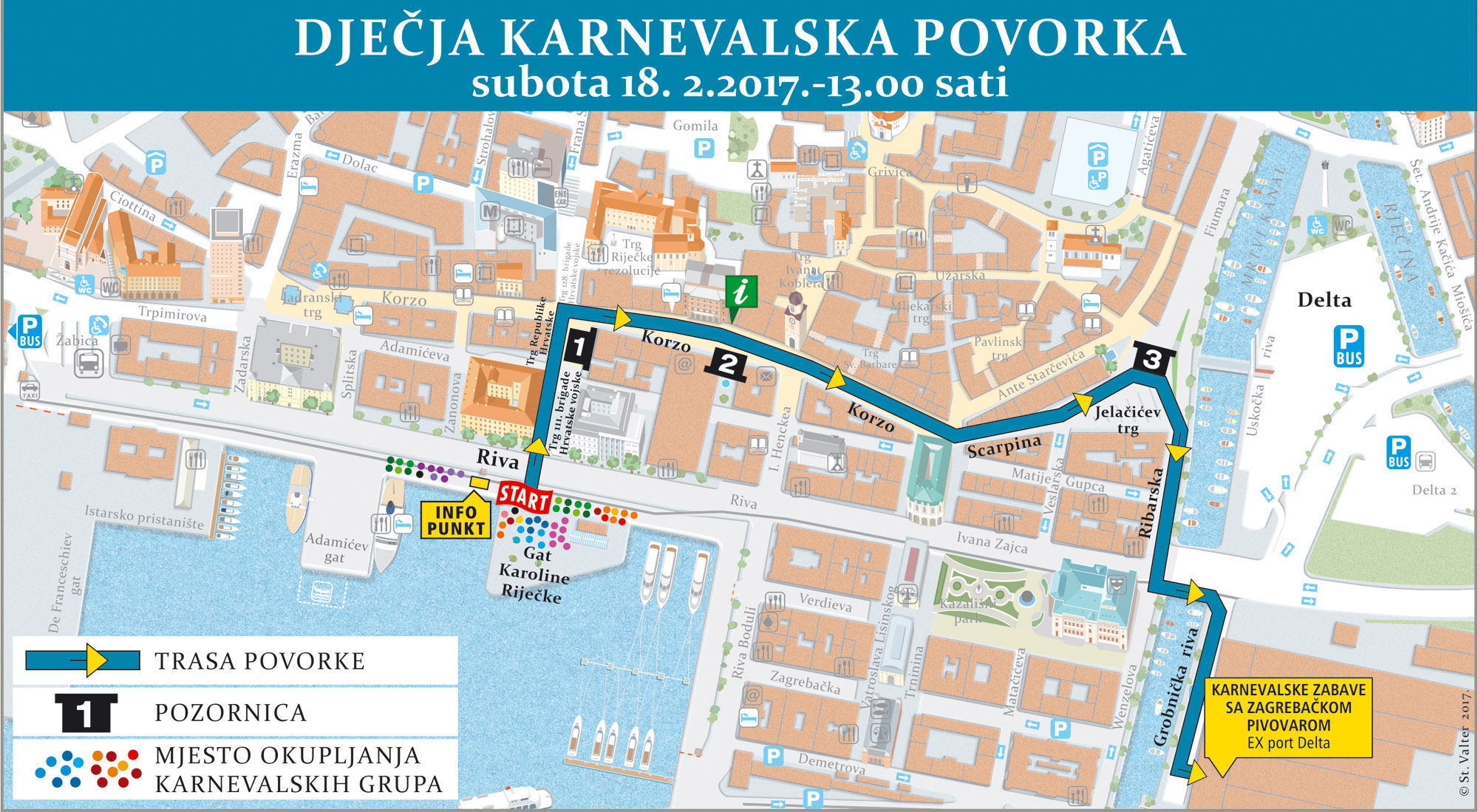 dječja povorka ruta