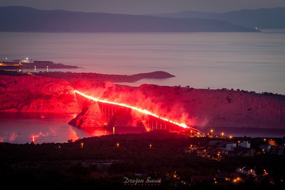 Armadina bakljada Krčki most