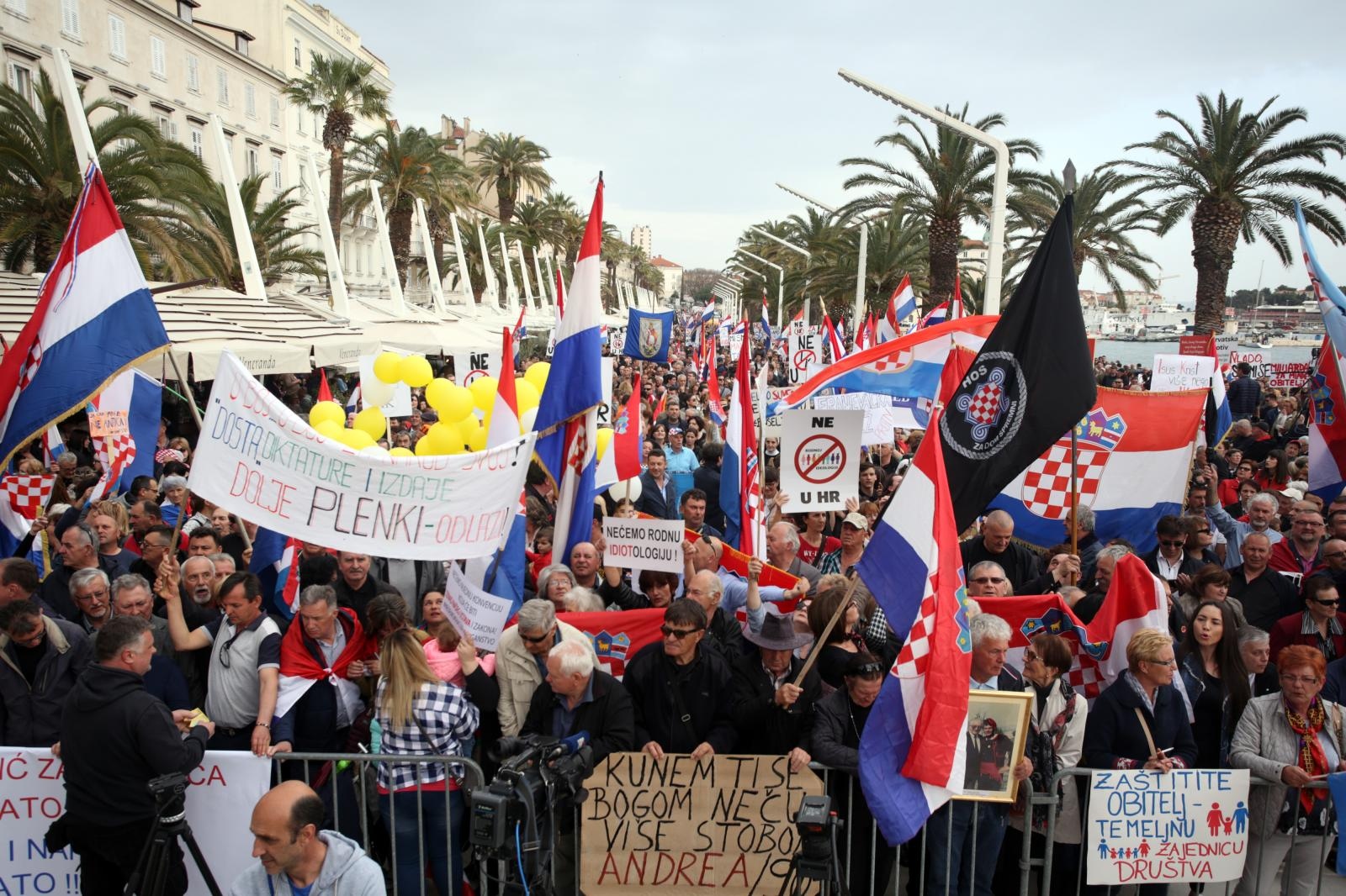 prosvjed split