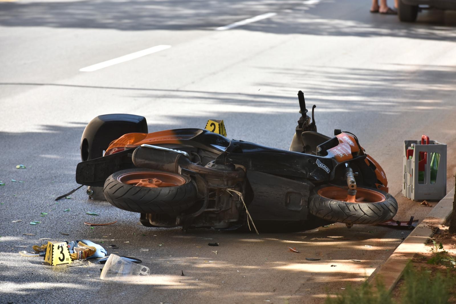 motor nesreća motocikl