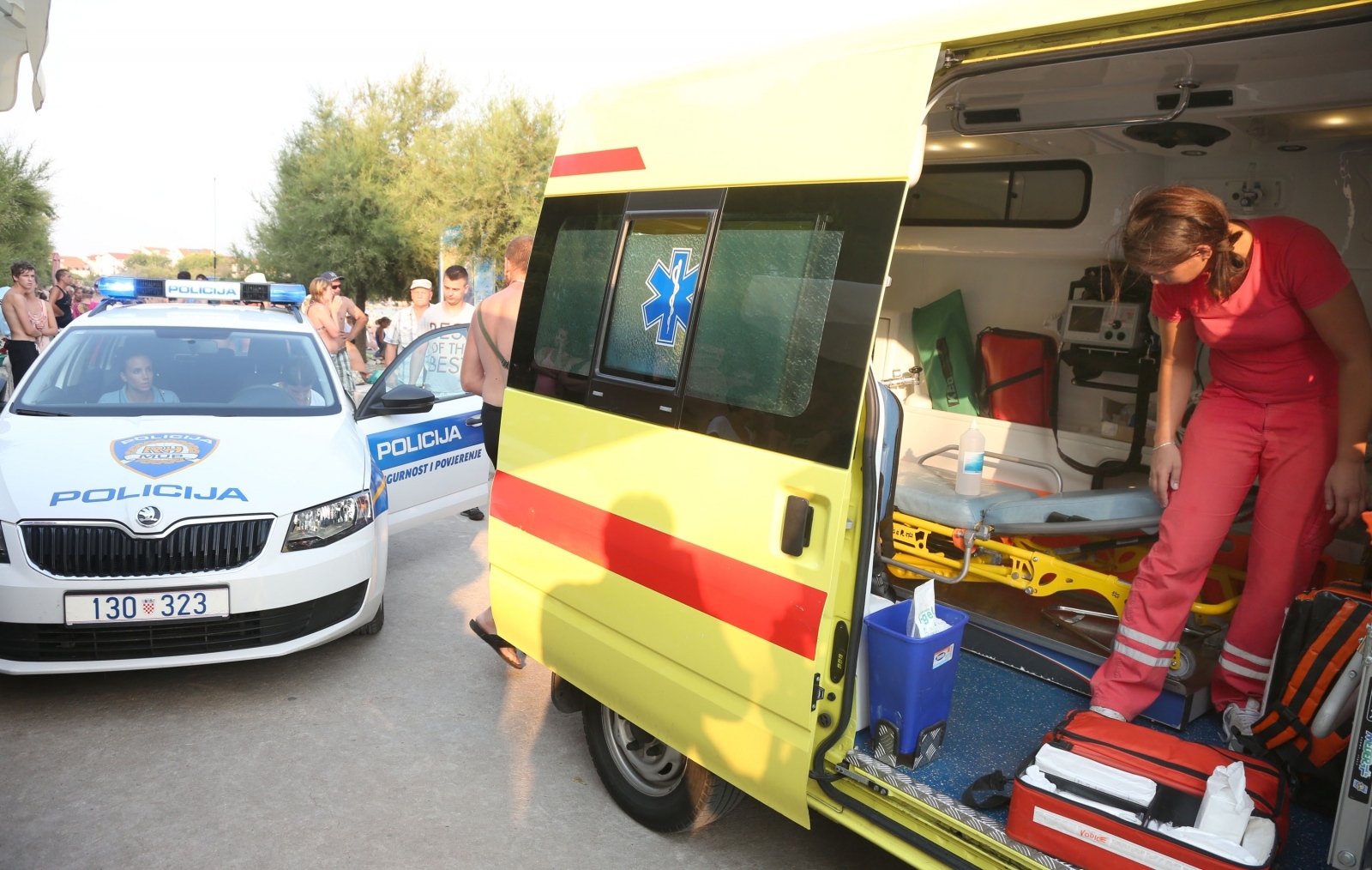policija hitna nesreća uapljanje