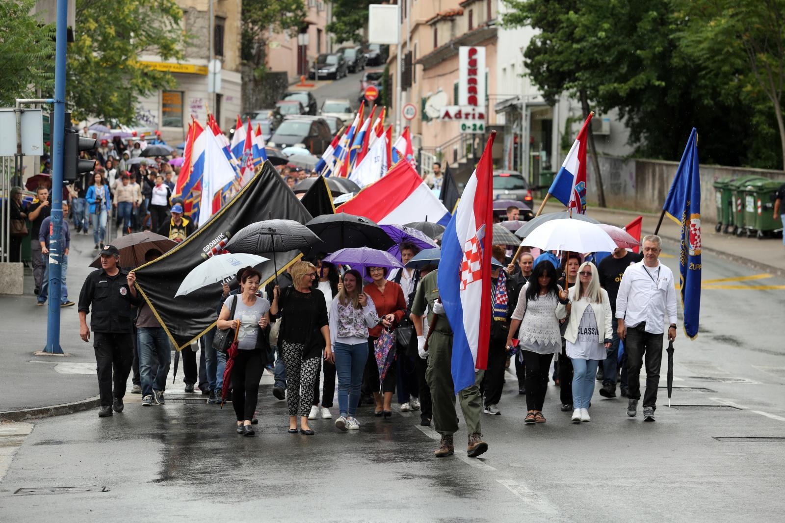 Rijeka: Mimohod od Vukovarske ulice do Mosta branitelja