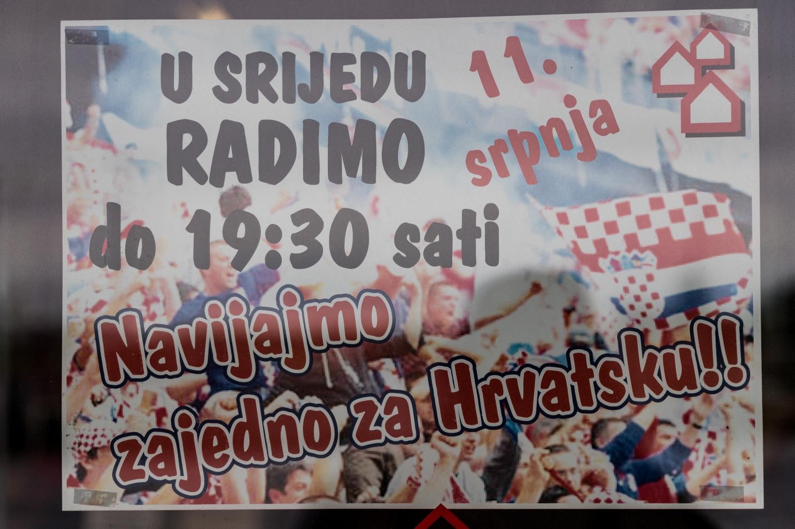 Trgovački lanci su zbog utakmice skratili svoje radno vrijeme