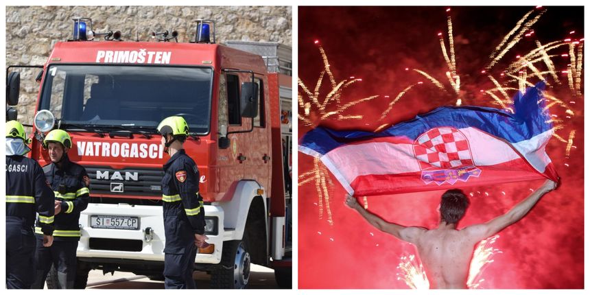 vatrogasci slavlje navijači vatrogasci slavlje navijači
