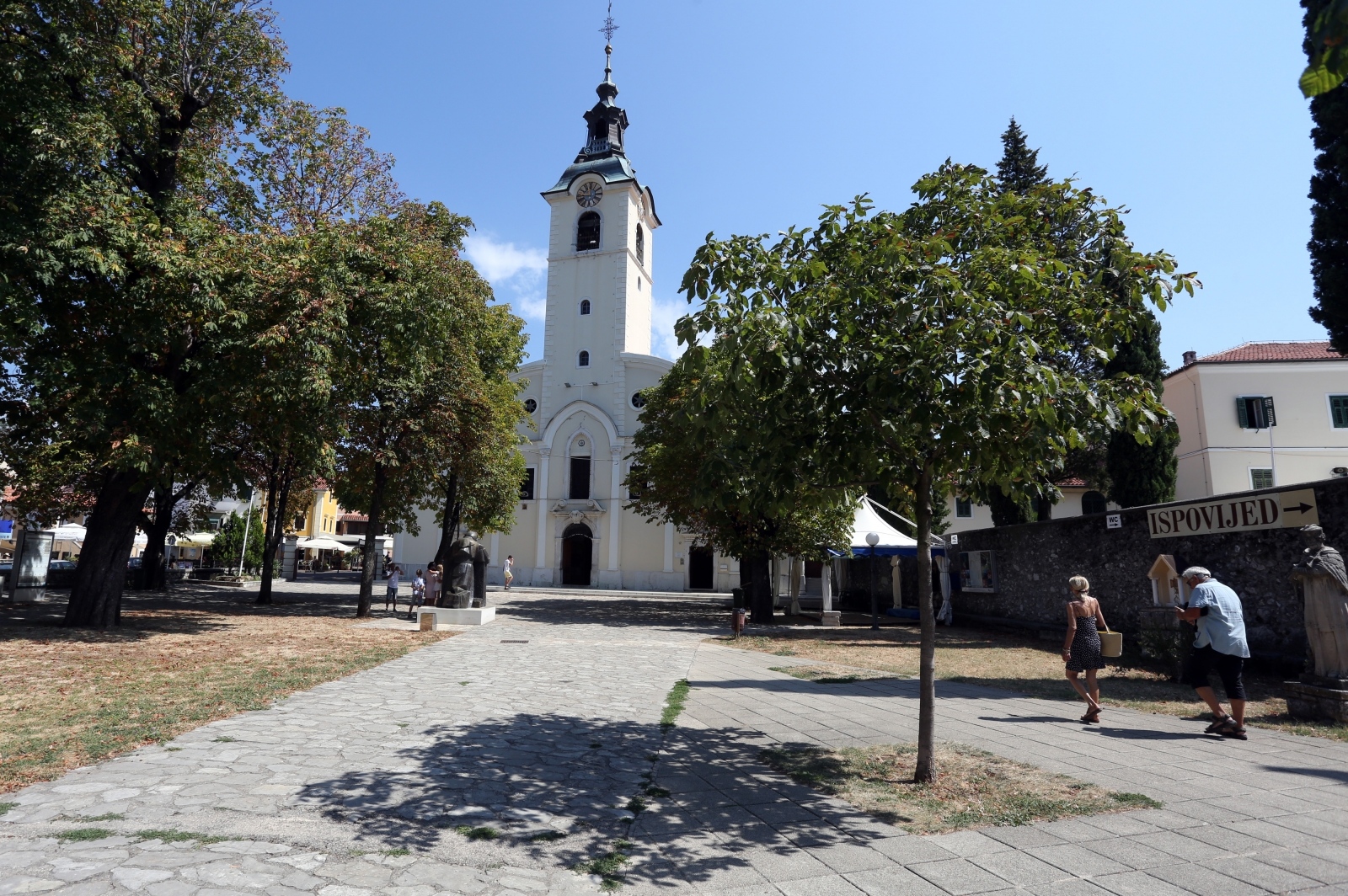 Rijeka: Perivoj svetišta Majke Božje Trsatske spreman za proslavu Velike Gospe