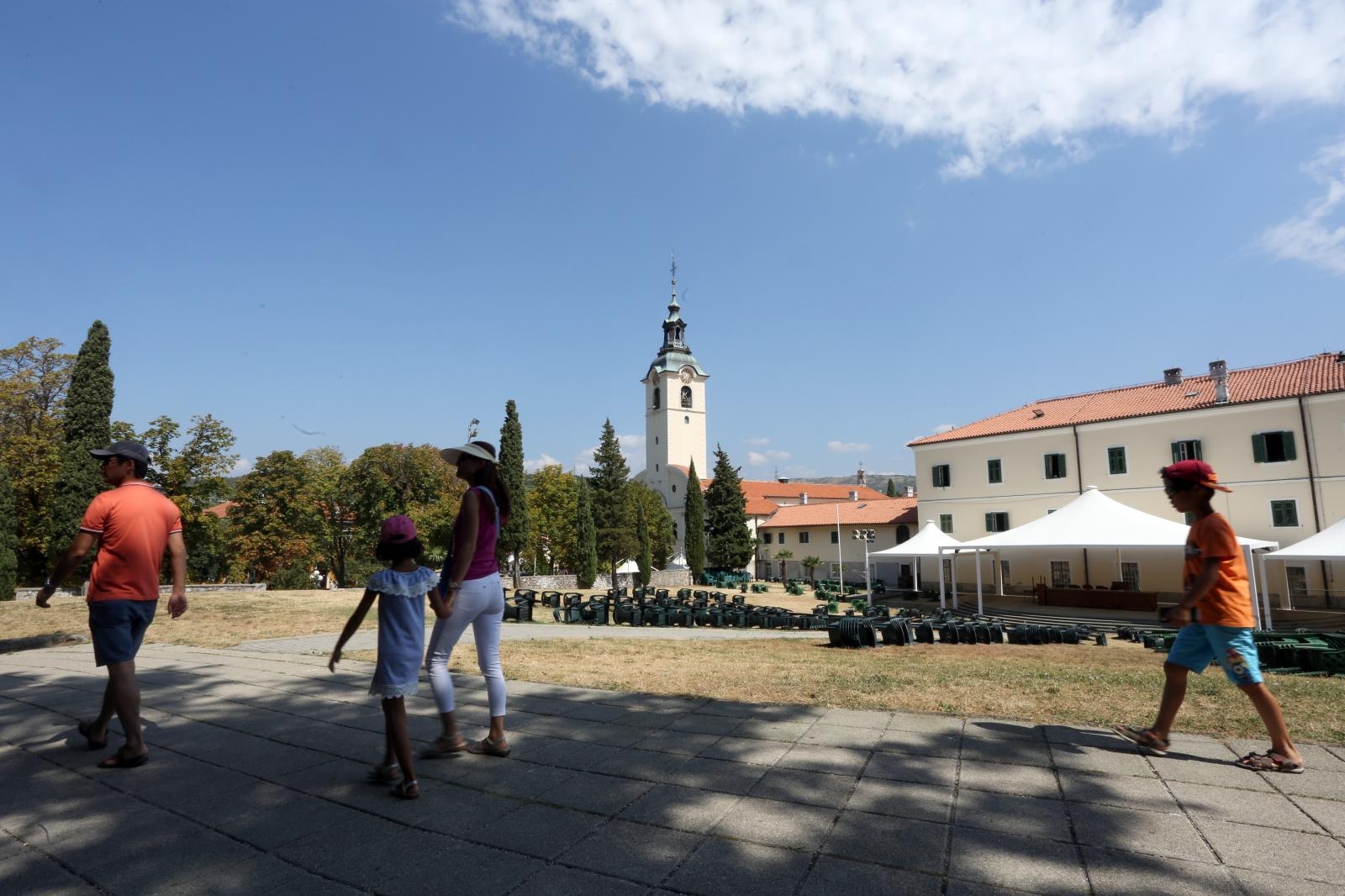 Rijeka: Perivoj svetišta Majke Božje Trsatske spreman za proslavu Velike Gospe