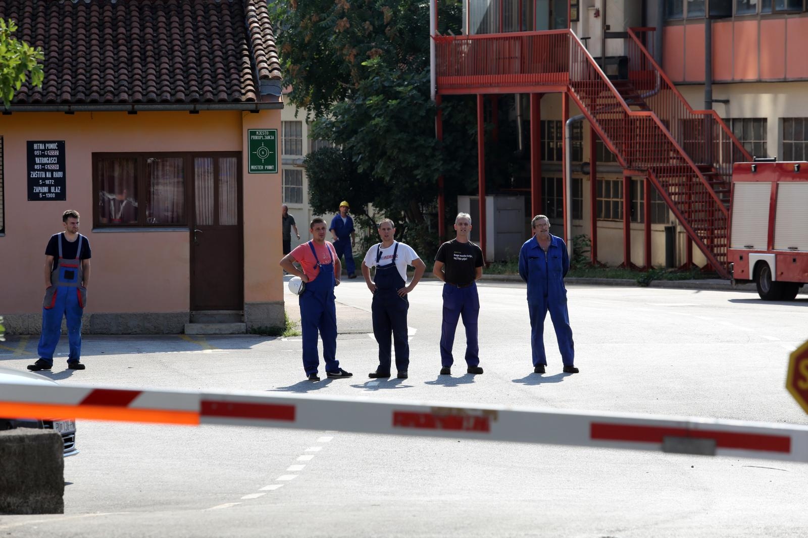 Rijeka: Izjave članova štrajkačkog odbora pred brodogradilištem 3. maj