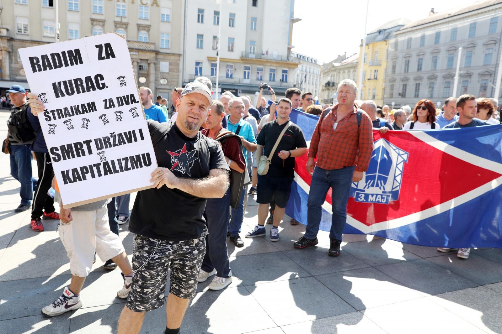 3. maj prosvjed radim za kurac 3. maj prosvjed radim za kurac