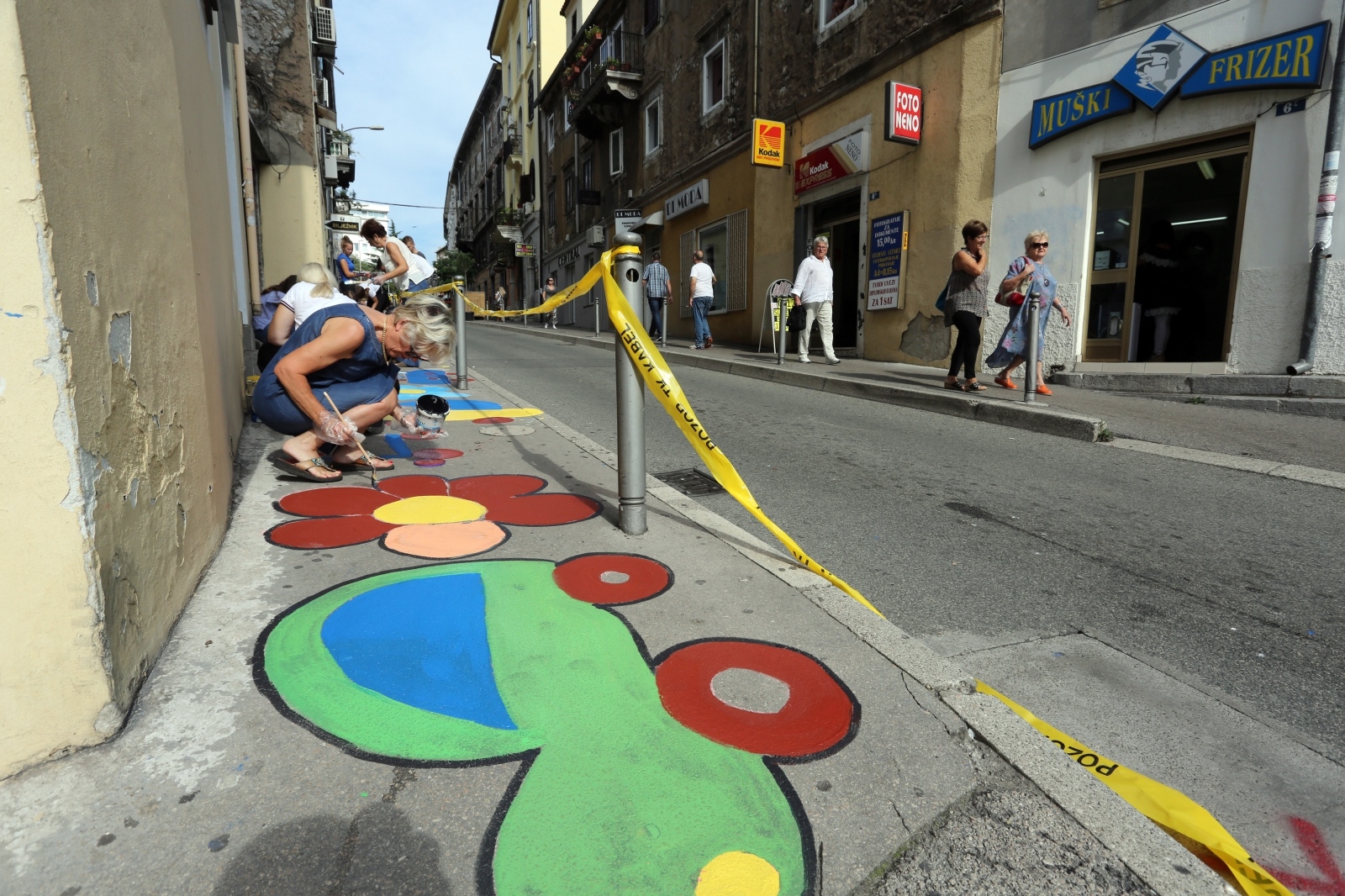 Rijeka: Oslikavanje Ciottine ulice u sklopu Europskog dana mobilnosti