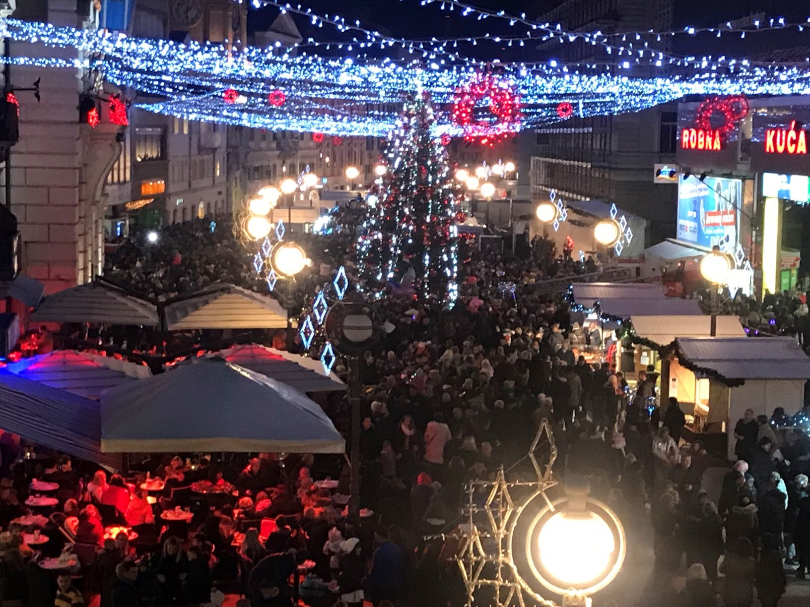 Rijeka Advent 2018 ptičja perspektiva Rijeka Advent 2018 ptičja perspektiva
