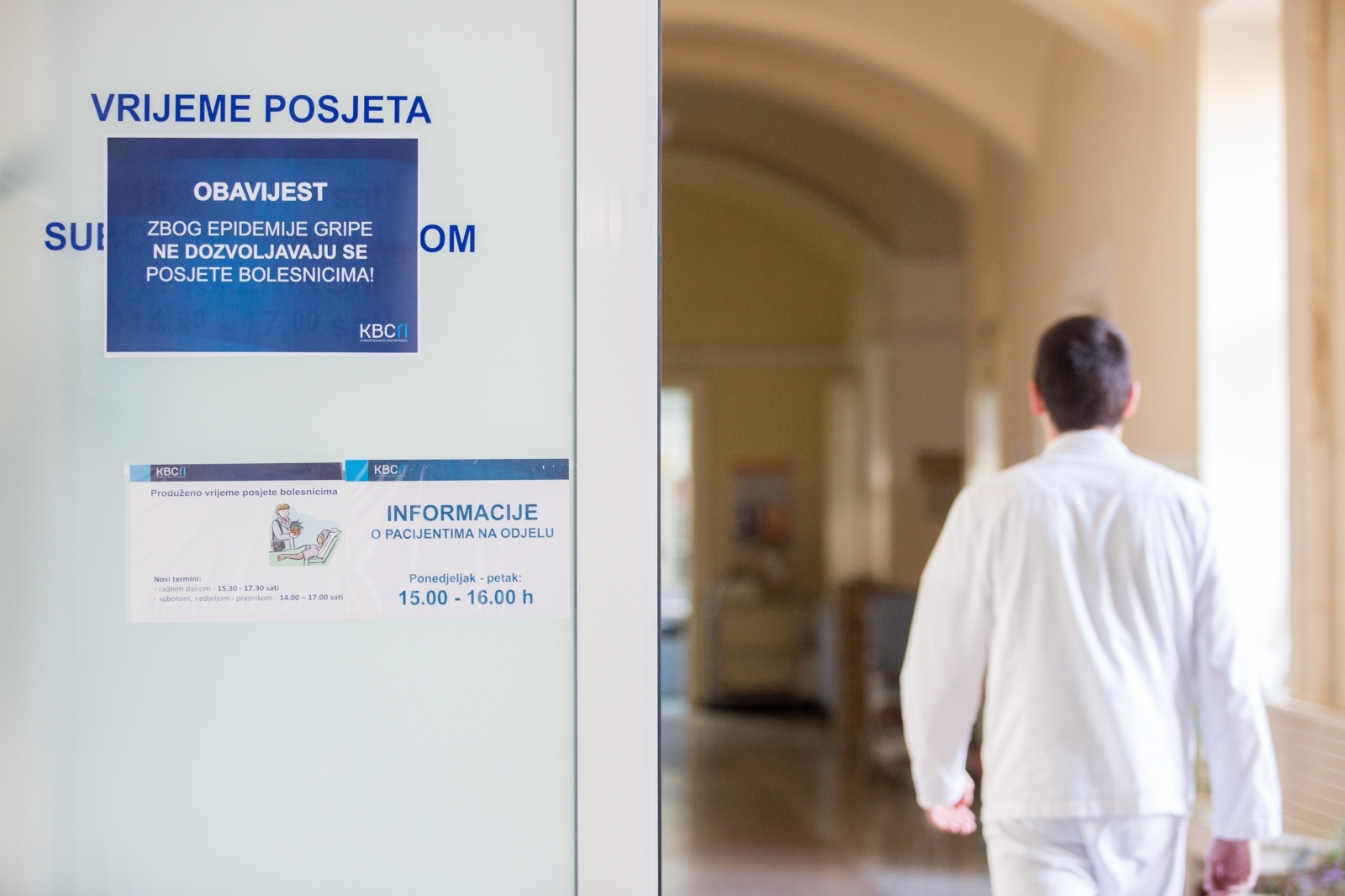 Rijeka: Zbog epidemije gripe zabranjene su posjete bolesnicima