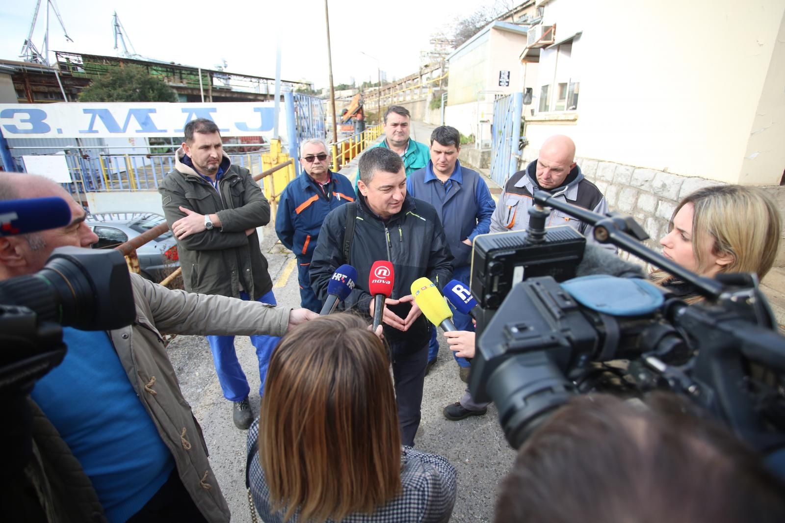 Rijeka: Konferencija za medije članova sindikata 3. Maja