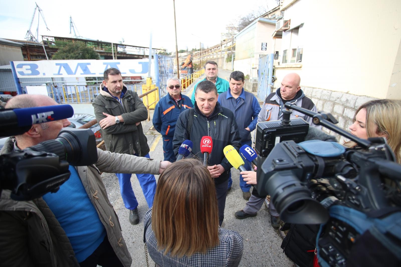 Rijeka: Konferencija za medije članova sindikata 3. Maja
