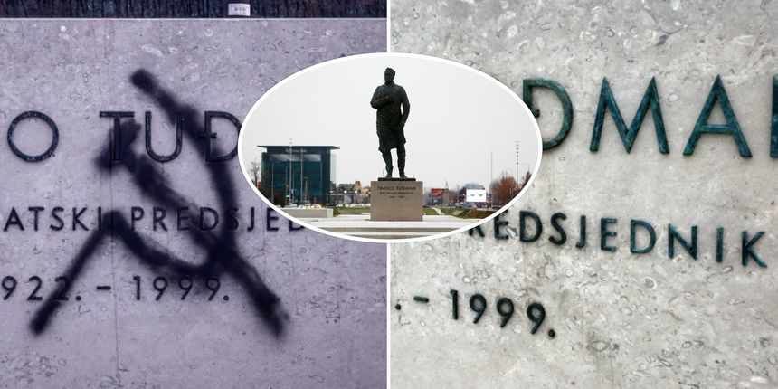 grafit spomenik franji tudjman