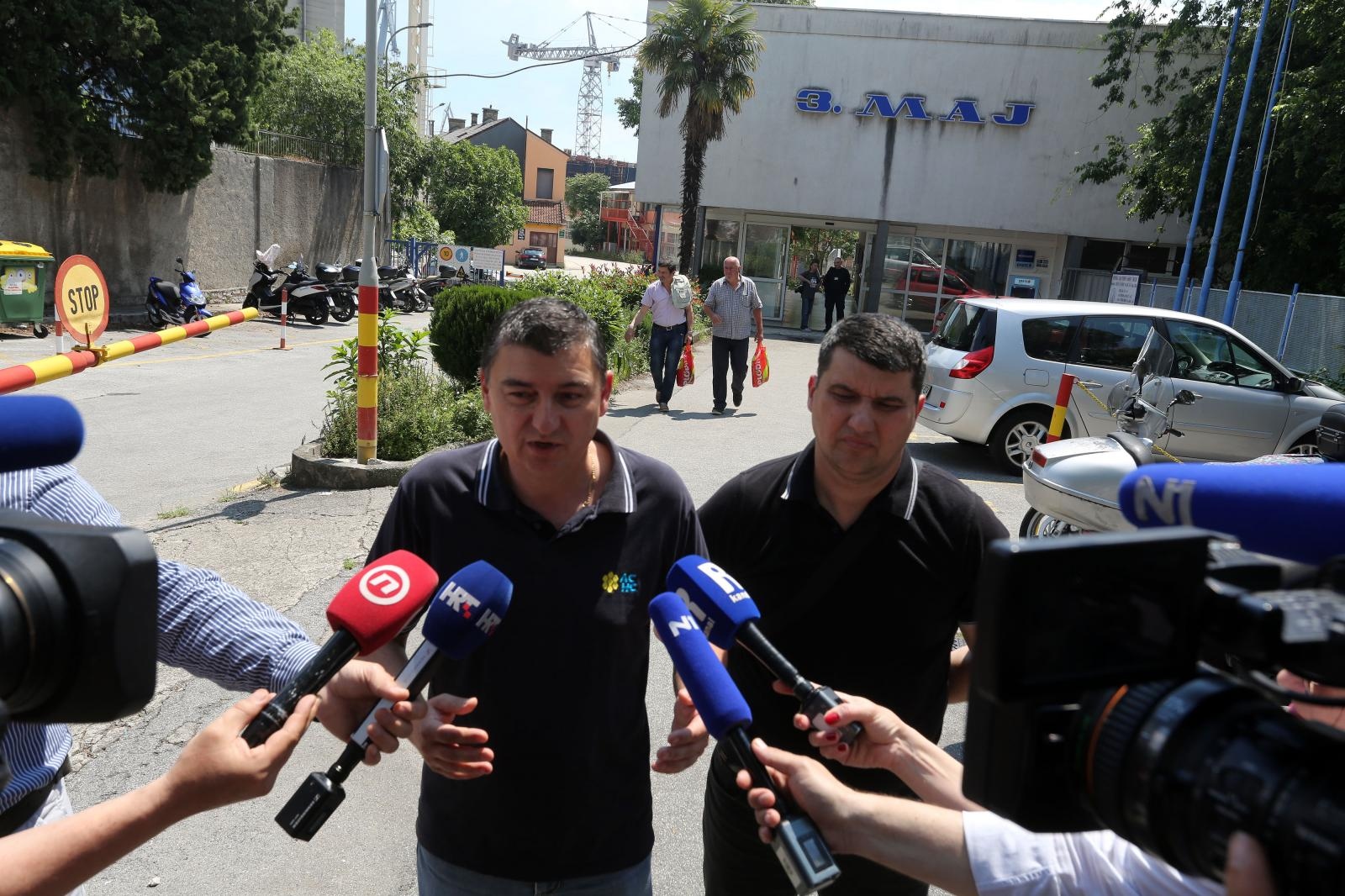 Rijeka: Izjave sindikalaca Brodogradilišta 3. maja Rijeka: Izjave sindikalaca Brodogradilišta 3. maja