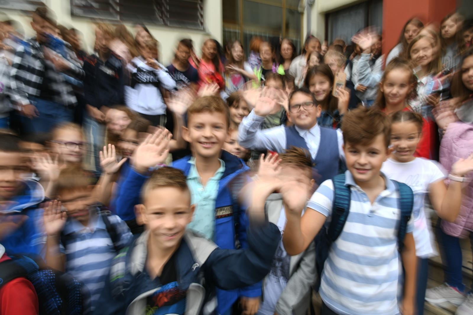 09.09.2019., Zagreb – Ucenici prvog dana skole. Photo: Josip Regovic/PIXSELL 09.09.2019., Zagreb – Ucenici prvog dana skole. Photo: Josip Regovic/PIXSELL