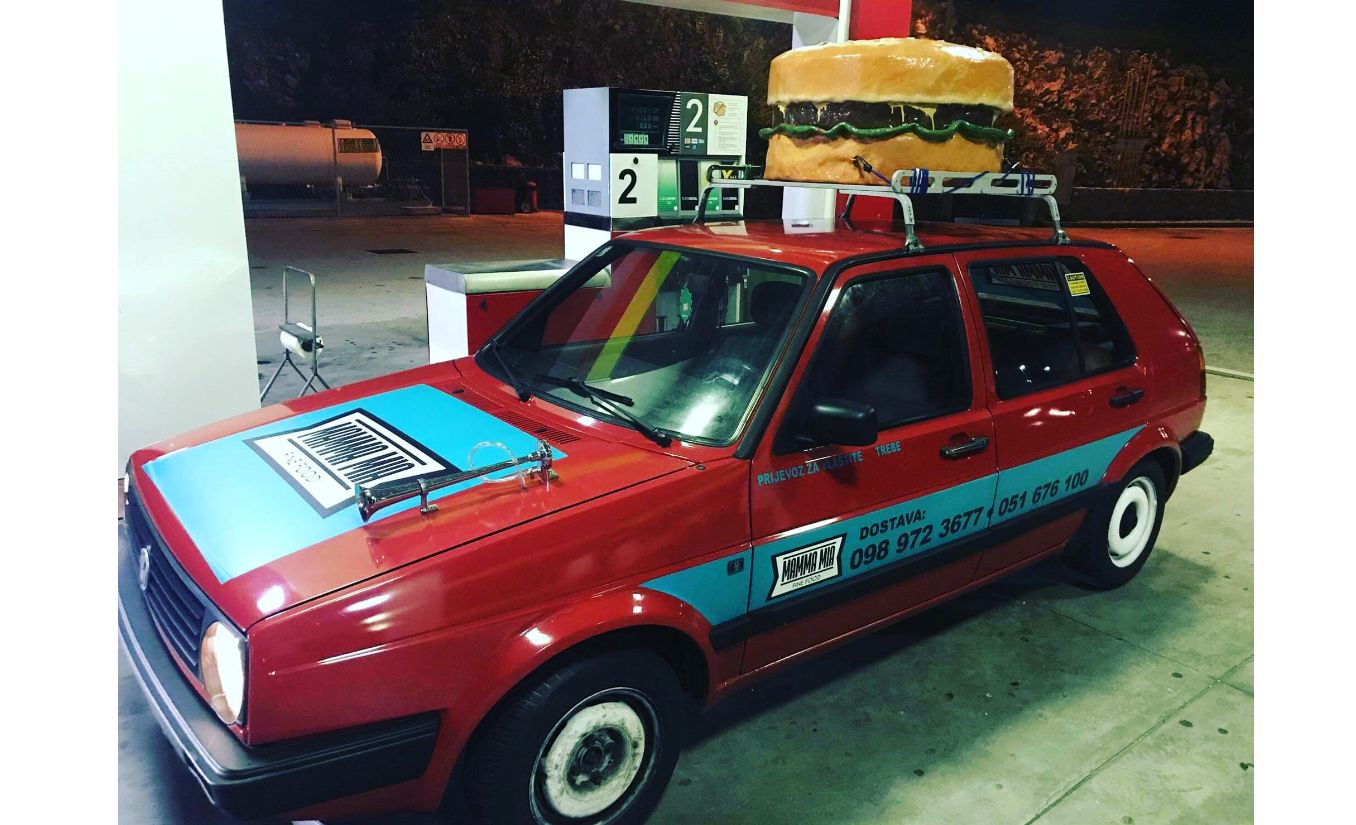 hamburger na autu