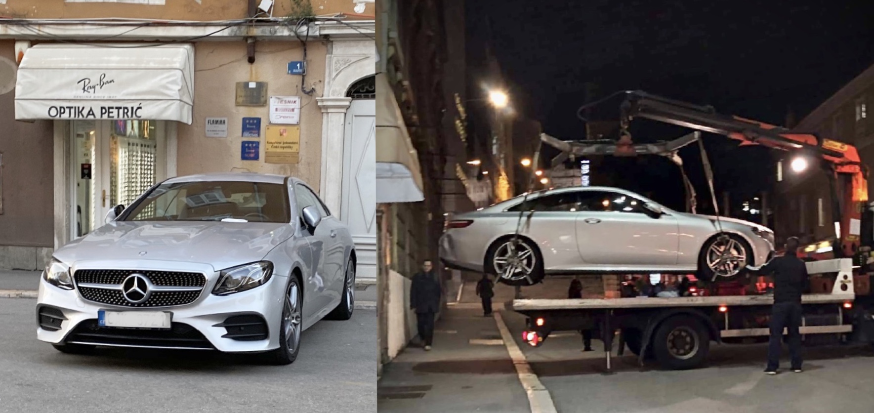 Mercedes parkiranje pauk