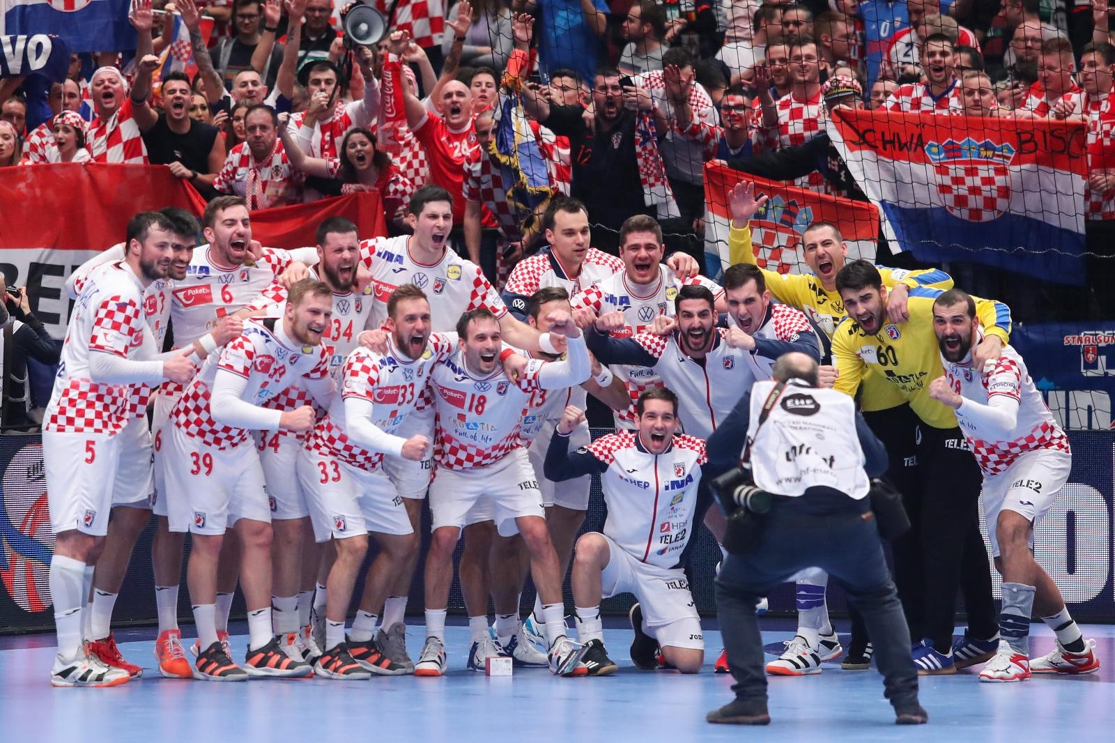 Hrvatska i Njemačka u utakmici 2. kola skupine I Europskog prvenstva u rukometu