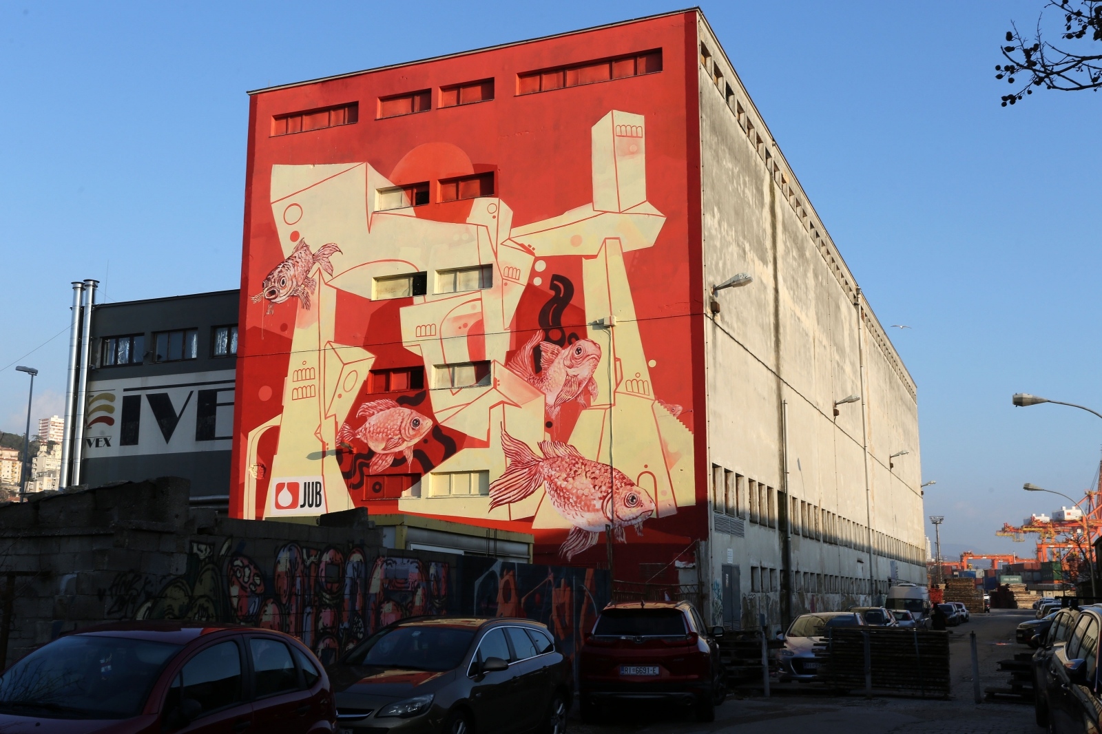 Rijeka: Mural na zgradi Ivexa Rijeka: Mural na zgradi Ivexa