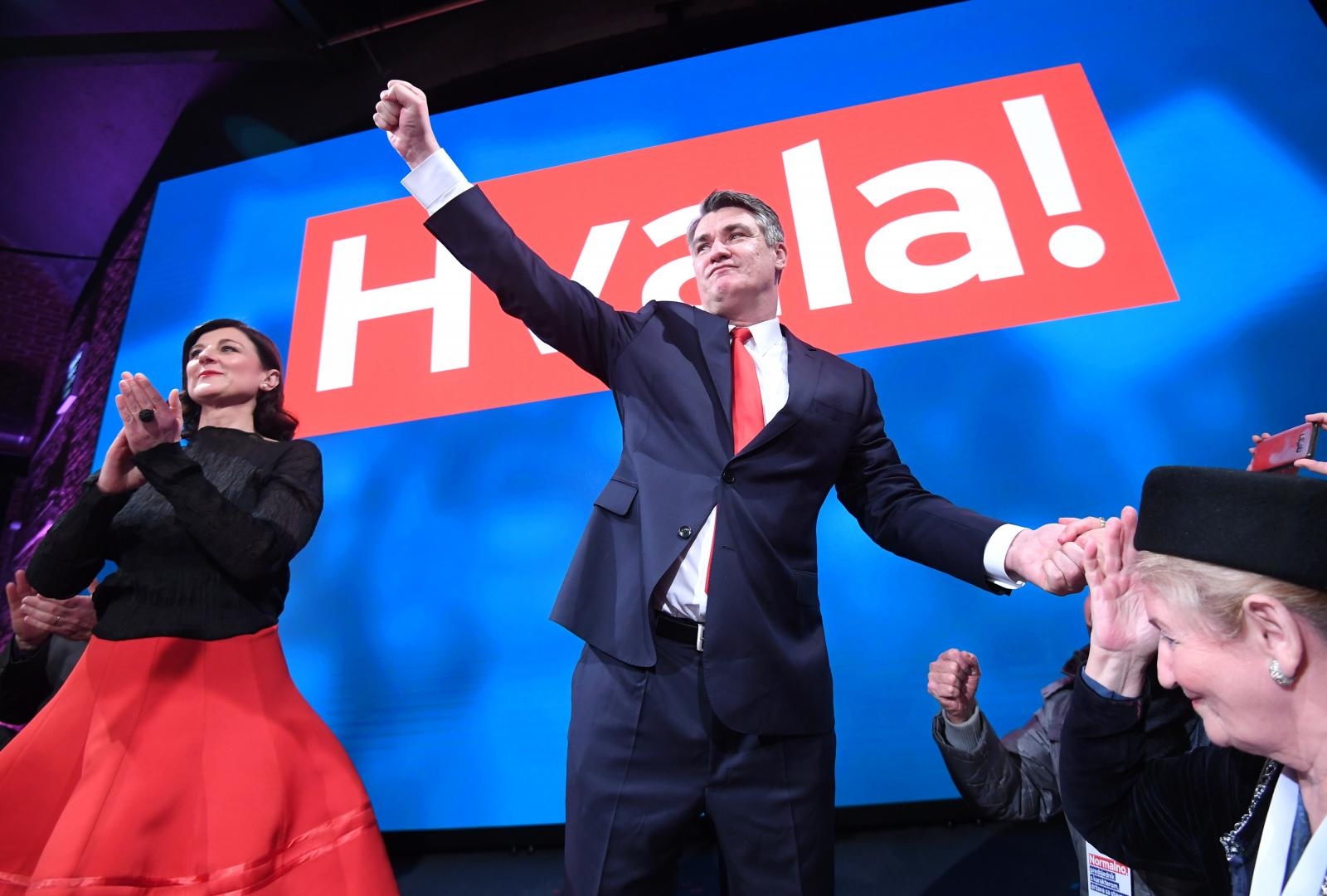 Zagreb: Novi hrvatski predsjednik, Zoran Milanović, održao govor