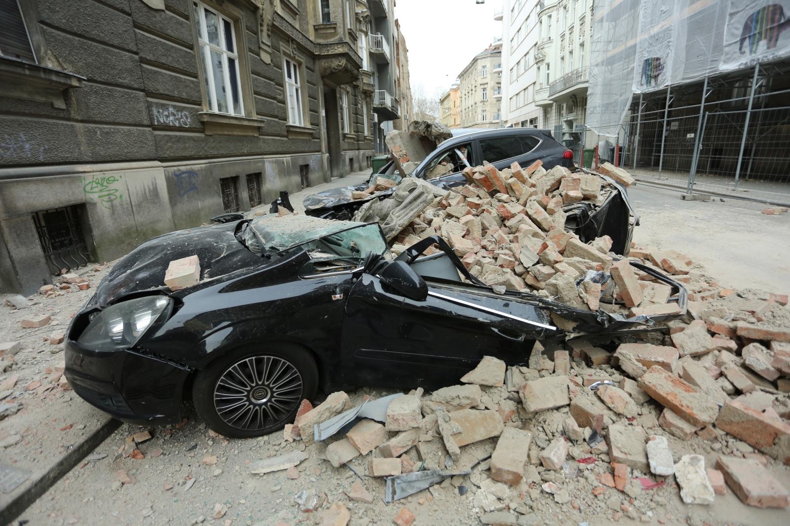 Potres koji je pogodio Zagreb uzrokovao veliku štetu u Đorđićevoj ulici Potres koji je pogodio Zagreb uzrokovao veliku štetu u Đorđićevoj ulici