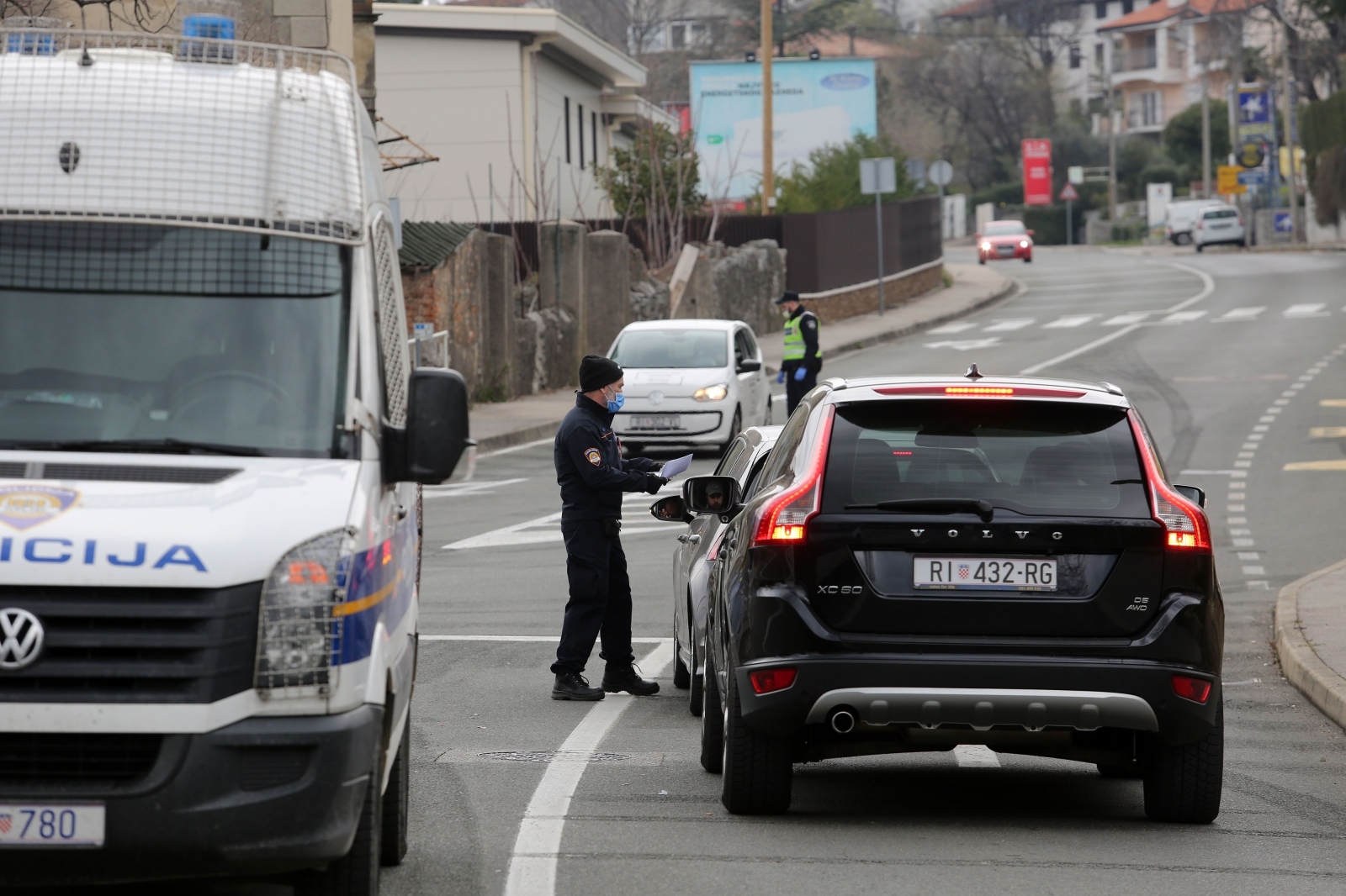 Policijske kontrole na ulazu u Rijeku