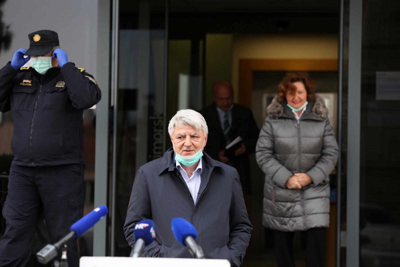 Rijeka: Konferencija za medije Stožera Civilne zaštite Primorsko-goranske županije