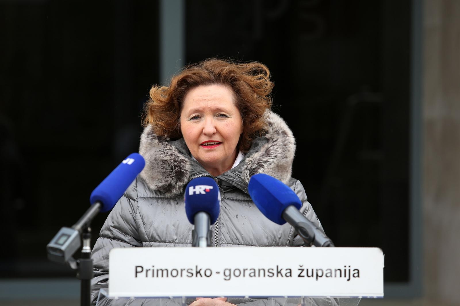 Rijeka: Konferencija za medije Stožera Civilne zaštite Primorsko-goranske županije