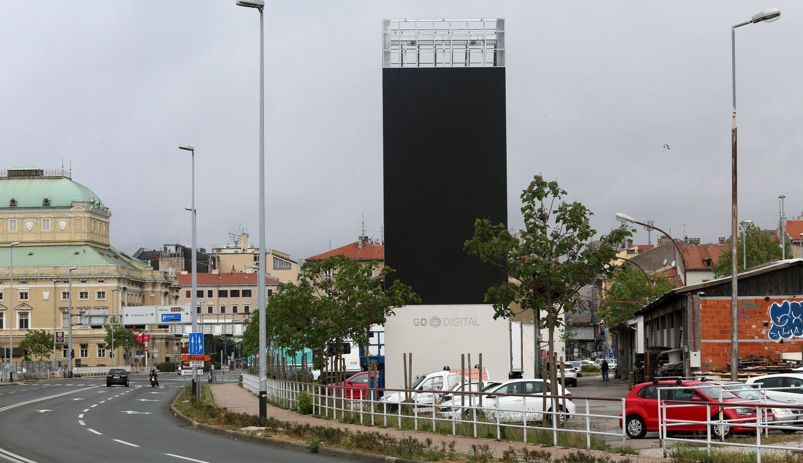 U Rijeci je postavljena prva velika digitalna reklamna površina tvrtke Go2Digital