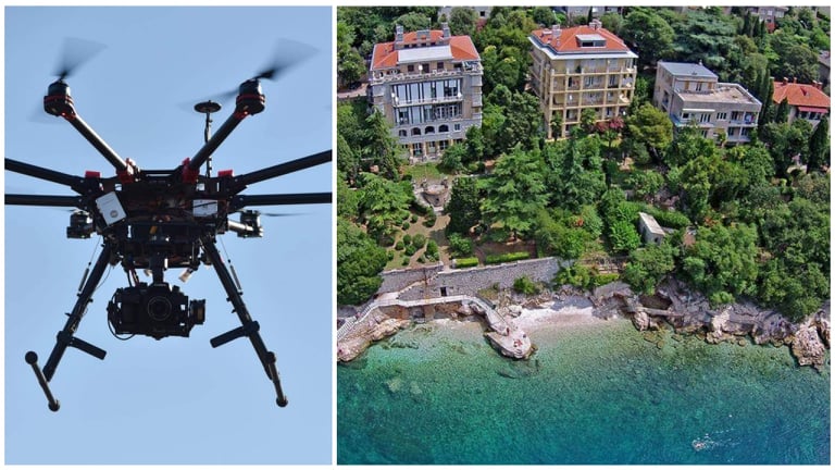 dron plaža pećine dron plaža pećine