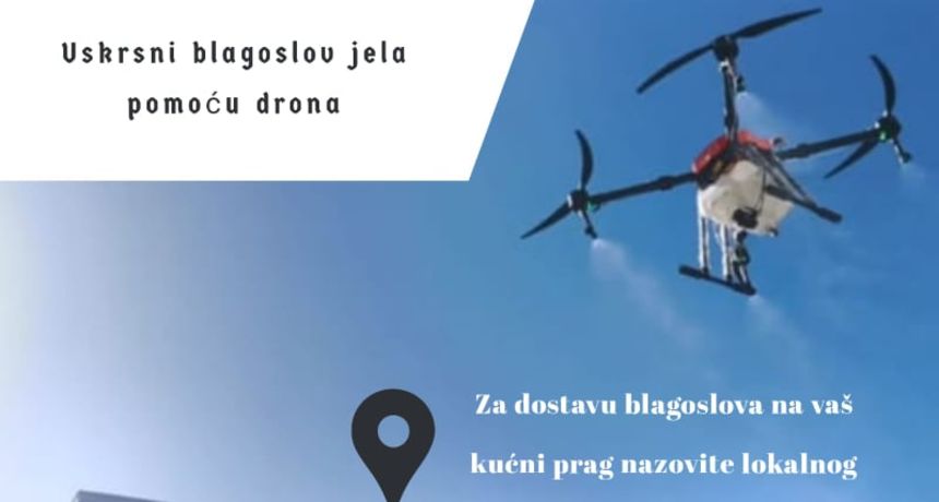 dron uskrs blagoslov