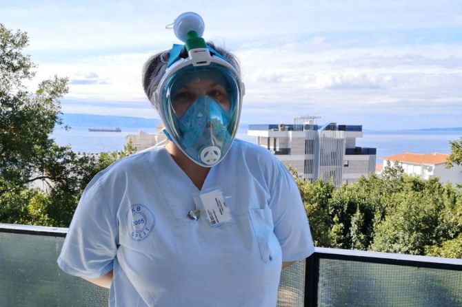 koronavirus maska liječnik liječnica doktor