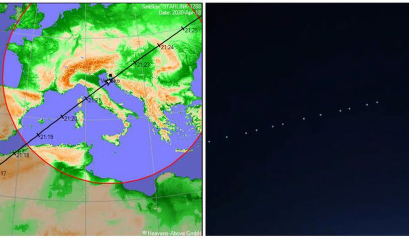 nebo sateliti zvijezde nebo sateliti zvijezde