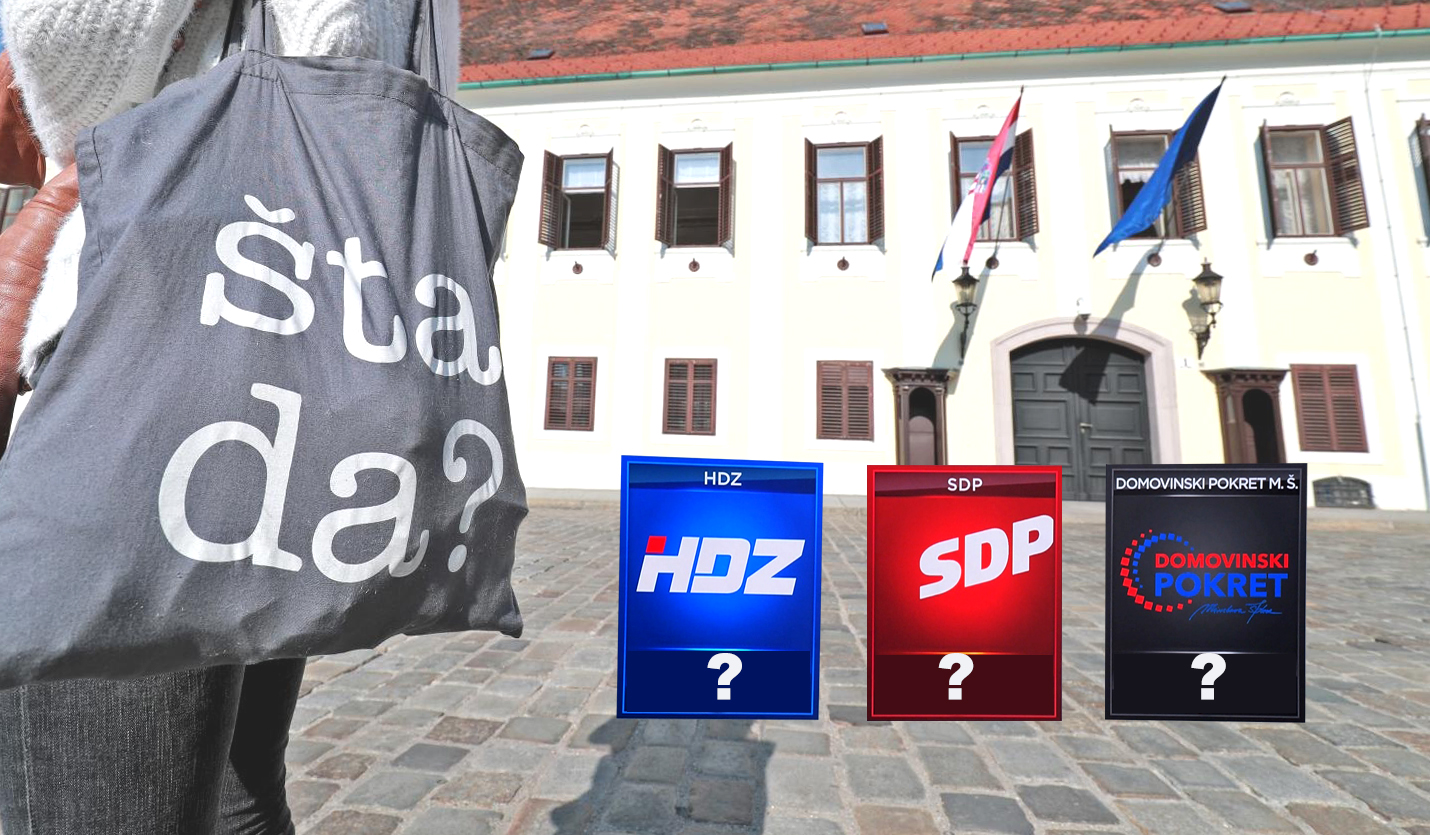 Zagreb: Torba s natpisom “Šta da?” Zagreb: Torba s natpisom “Šta da?”