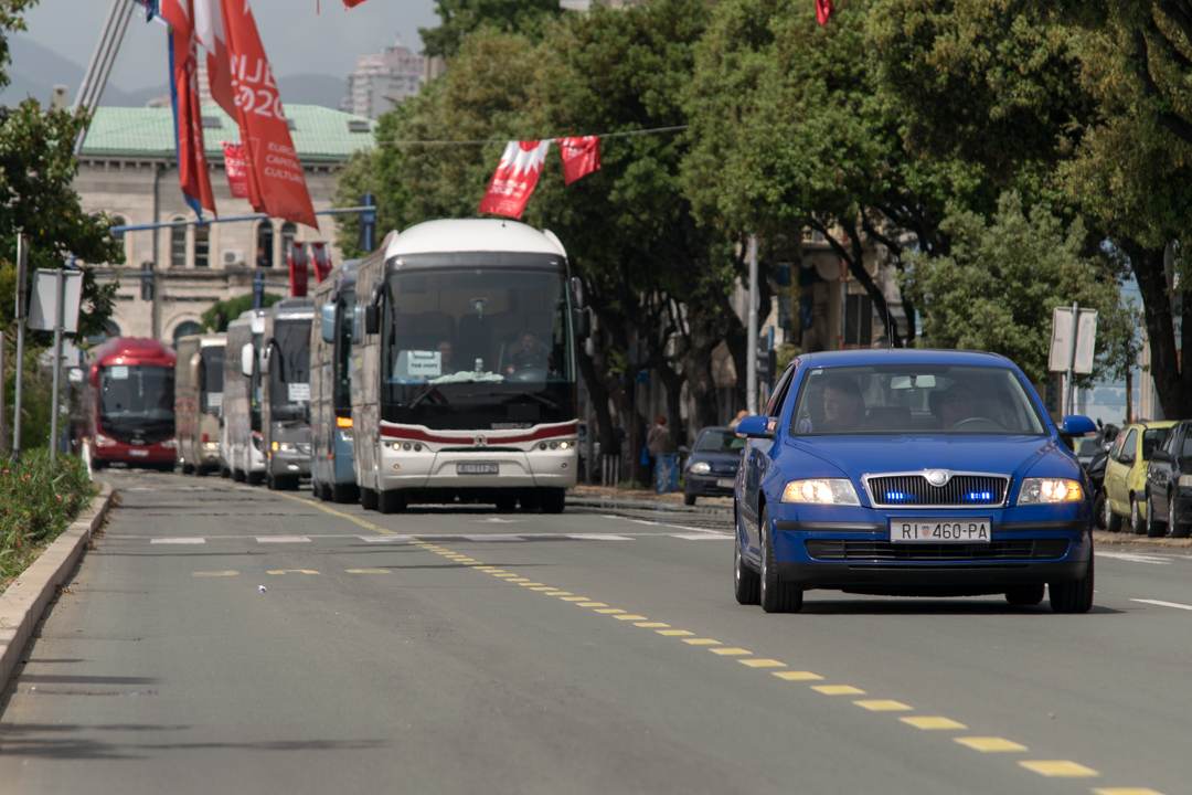 Protest Vozači Autobus Prijevoznici-1