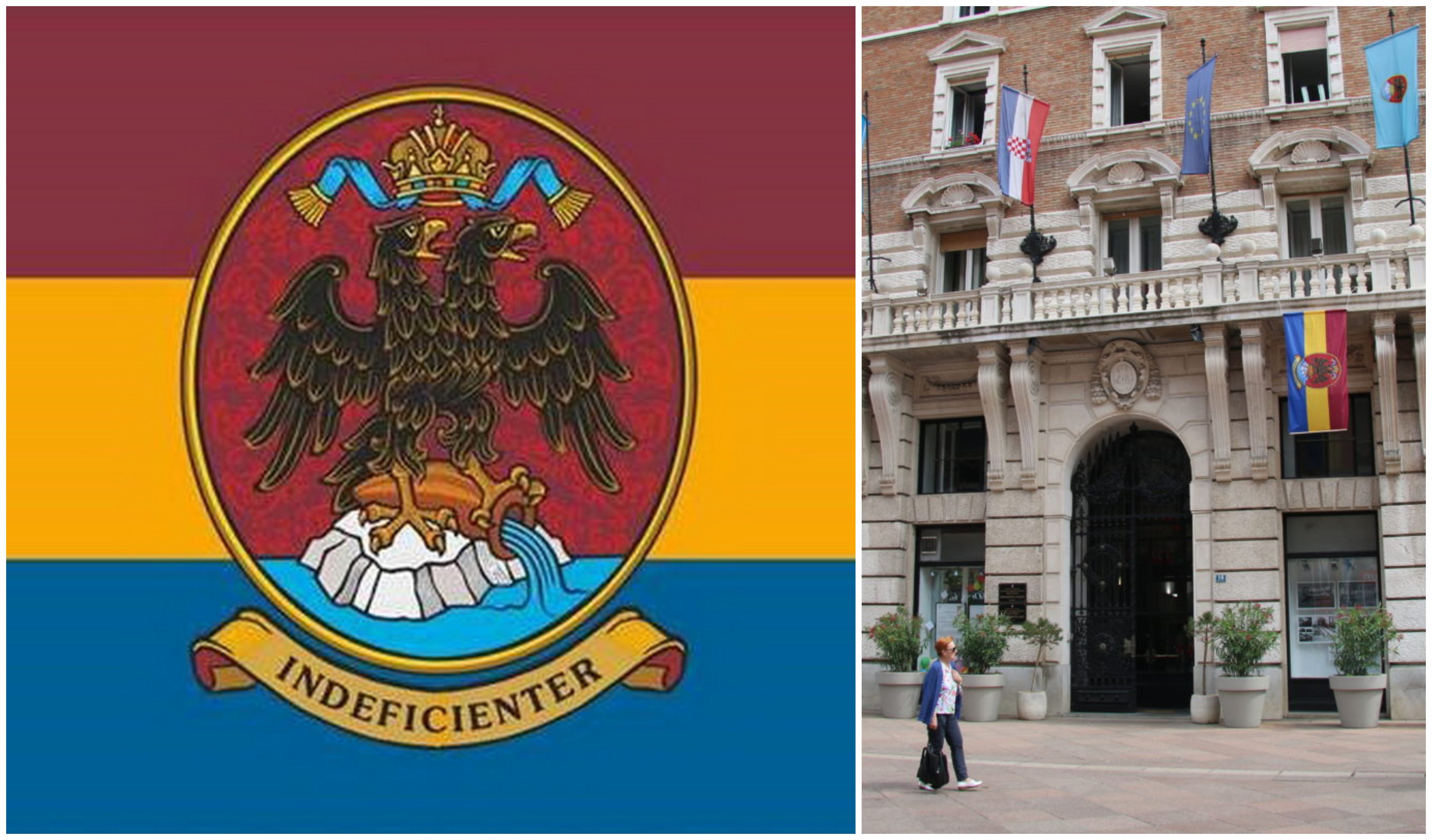 svečana zastava grad rijeka trobojnica