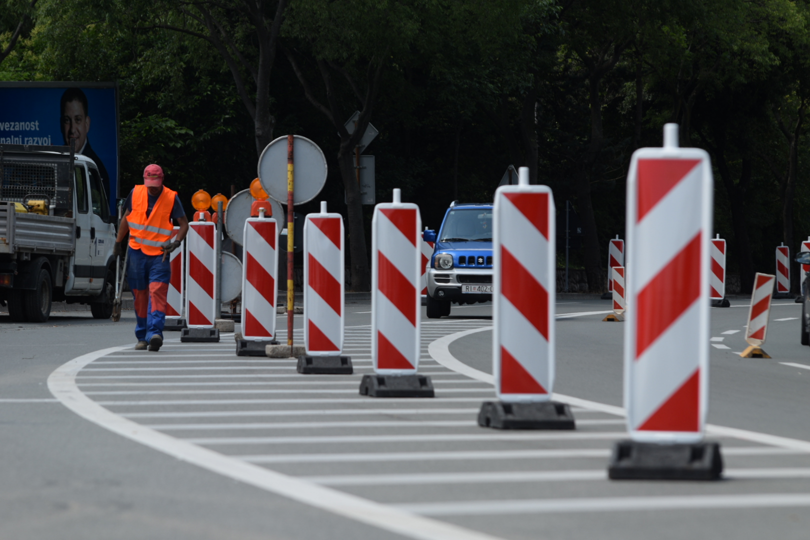 Krnjevo Radovi Liburnijska ulica Znakovi Promet