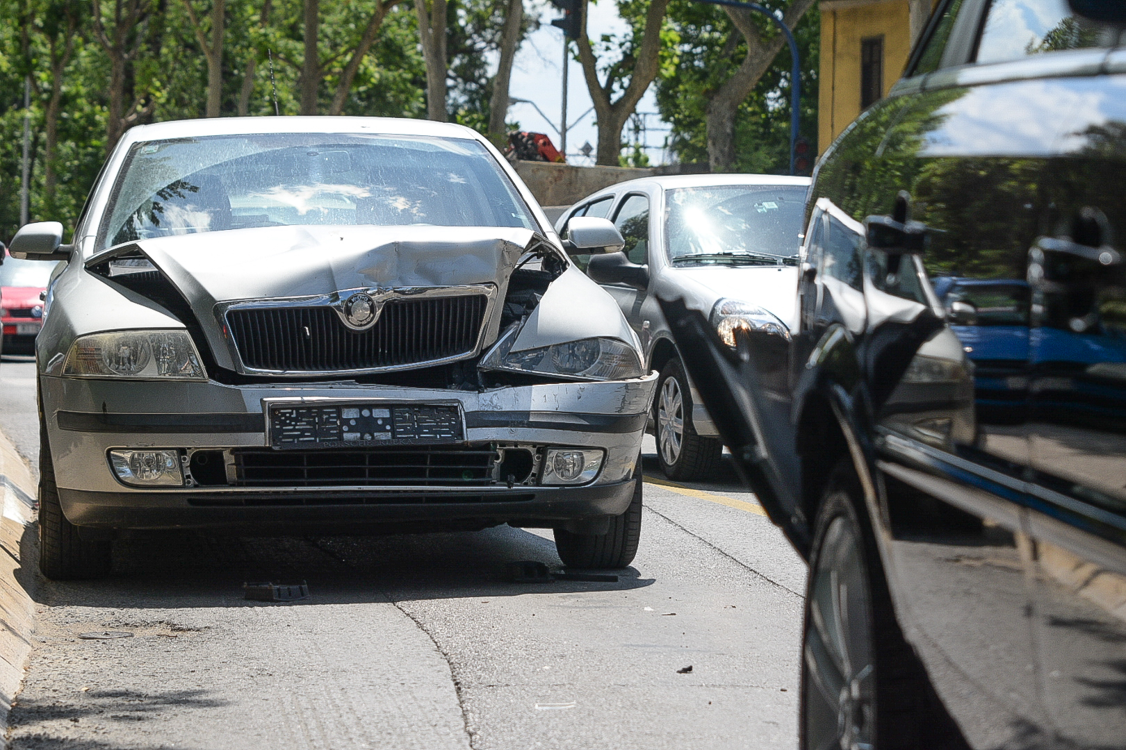 Krešimirova oštećenje Škoda Prometna nesreća udes Krešimirova oštećenje Škoda Prometna nesreća udes