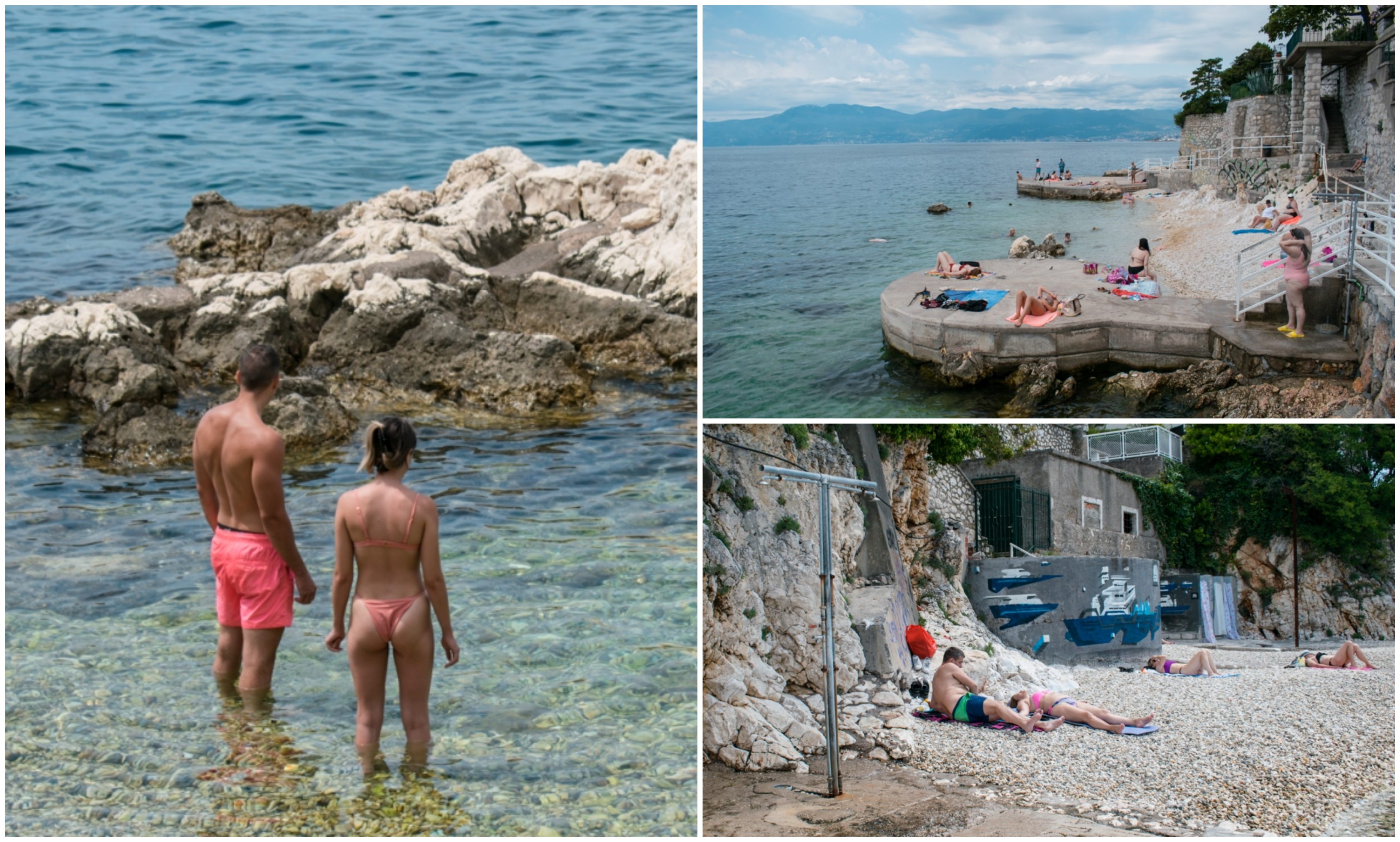 pećine plaža kolaž 2020