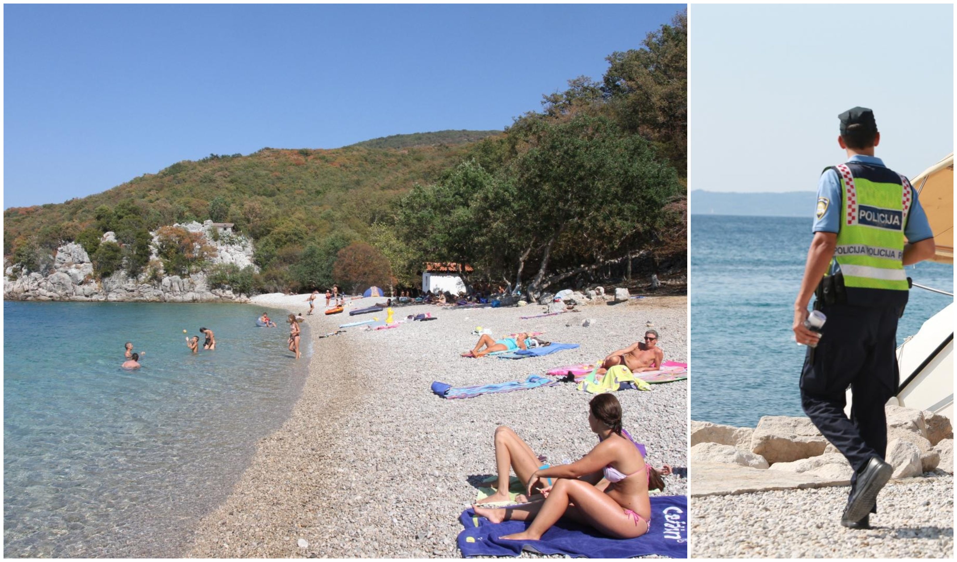 policija plaža cres
