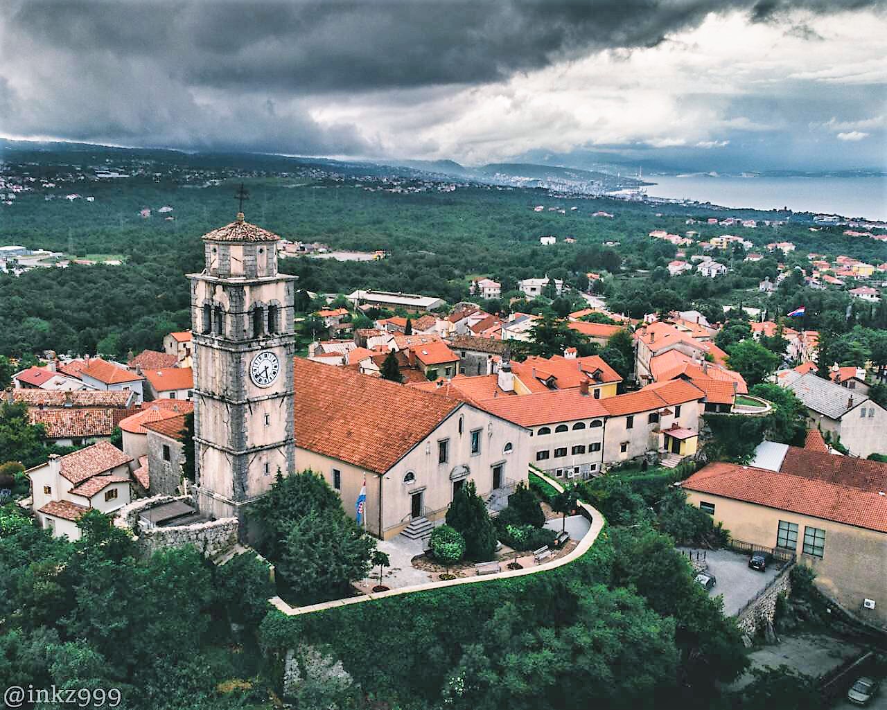 kastav panorama dron