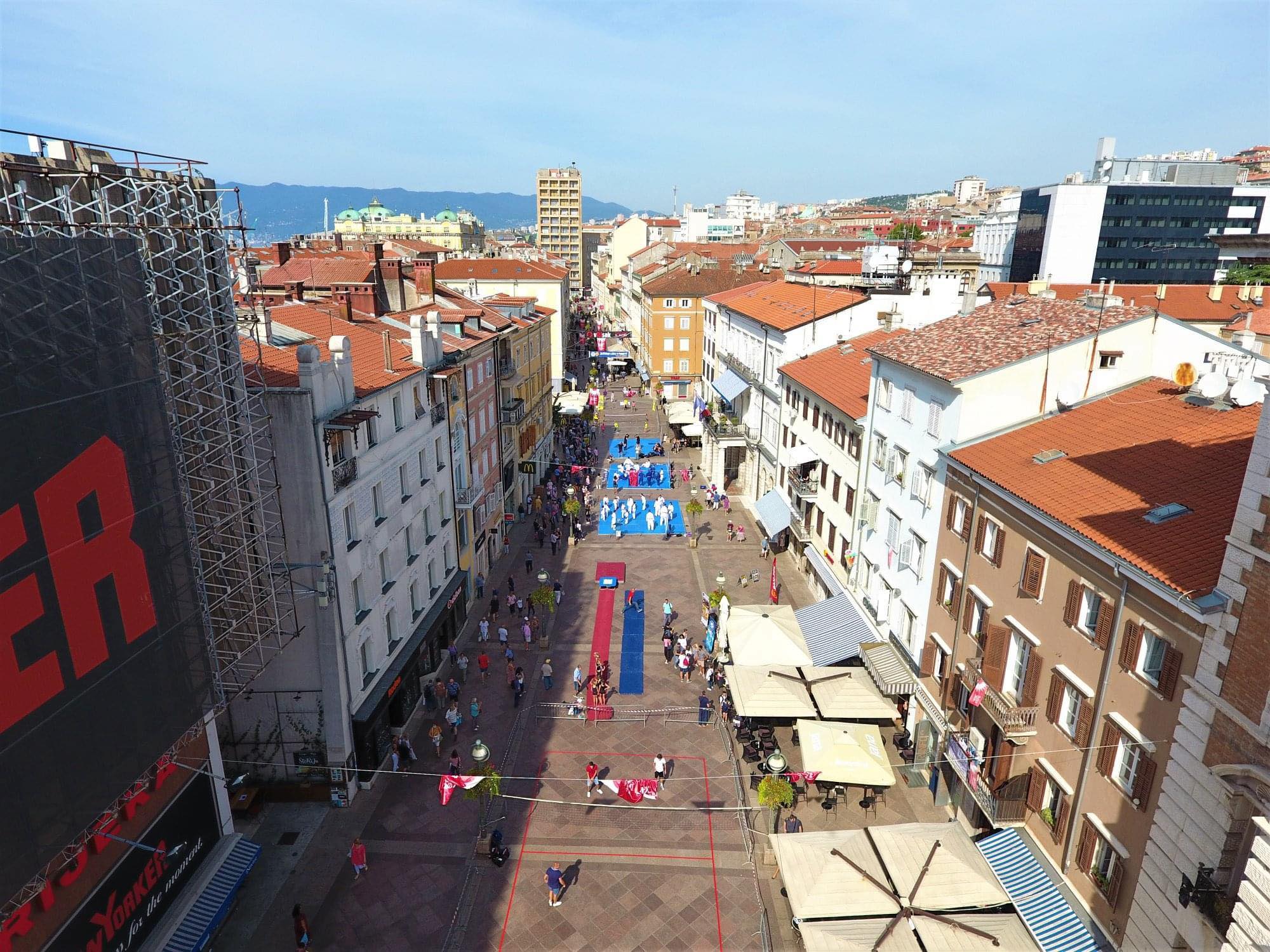 rijeka korzo panorama dron