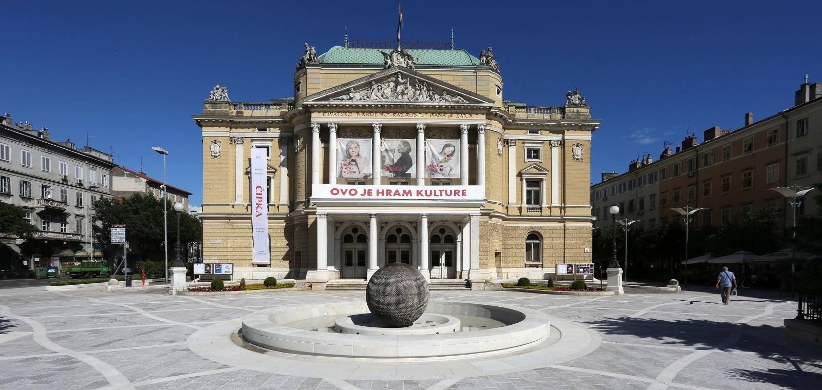 Rijeka: Završeni su radovi na preuređenju trga ispred HNK