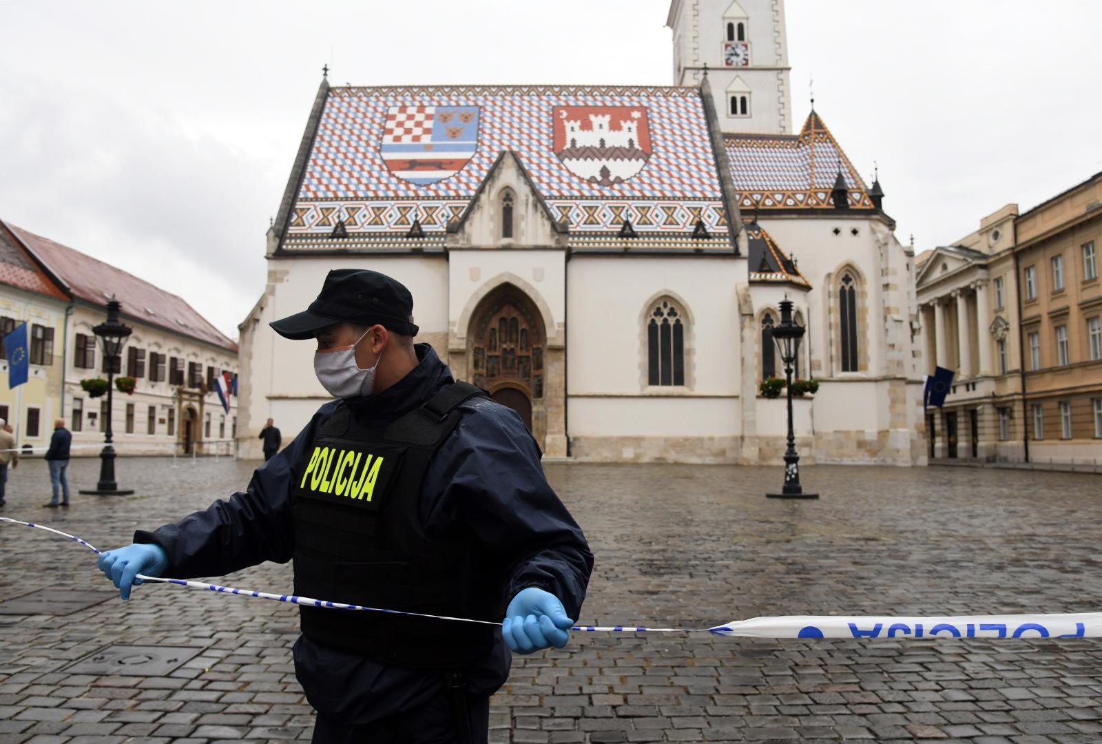 Zagreb: Na Trgu svetog Marka upucan je policajac